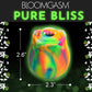 Bloomgasm Glow Rose Glow In The Dark Rechargeable Clitoral Pressure Wave Stimulator - Rainbow