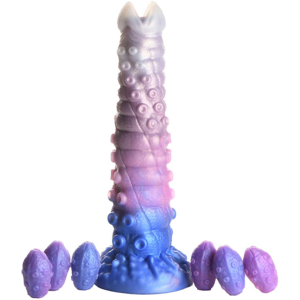 Tenta-Queen 11.5" Silicone Ovipositor Dildo With Eggs By Creature Cocks