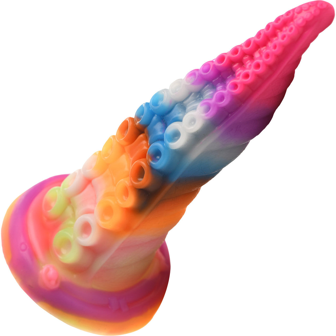 Luminoctopus 7.25" Glow In The Dark Tentacle Silicone Suction Cup Dildo By Creature Cocks