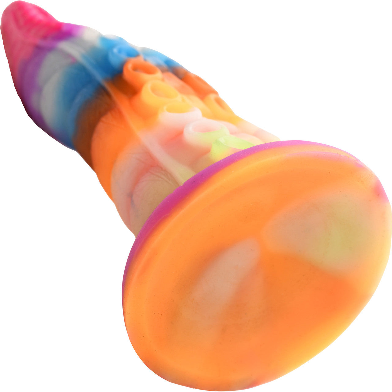 Luminoctopus 7.25" Glow In The Dark Tentacle Silicone Suction Cup Dildo By Creature Cocks