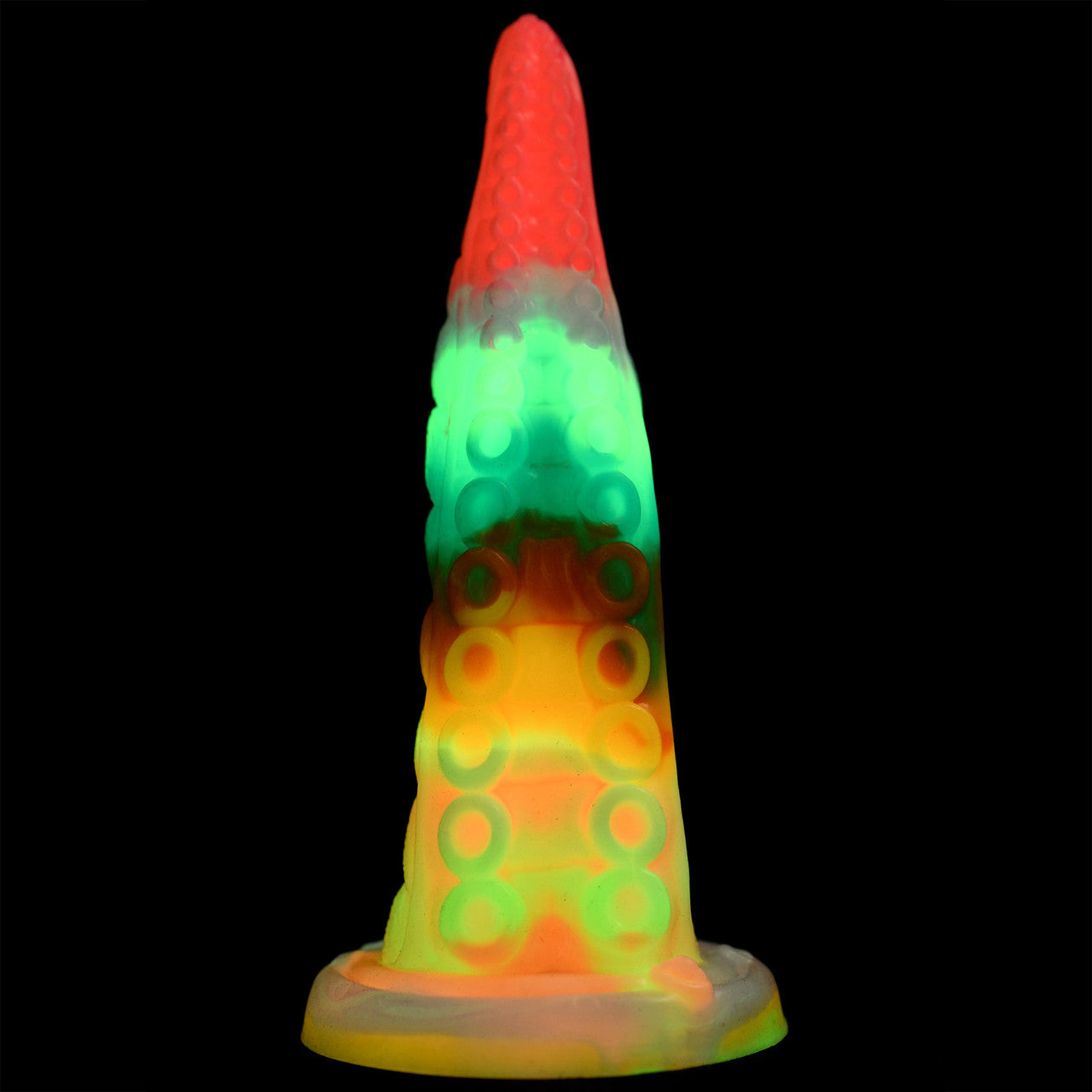 Luminoctopus 7.25" Glow In The Dark Tentacle Silicone Suction Cup Dildo By Creature Cocks