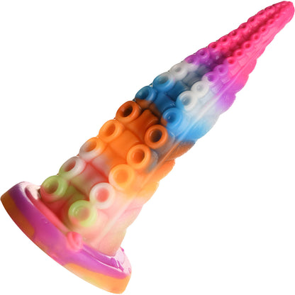 Luminoctopus 7.25" Glow In The Dark Tentacle Silicone Suction Cup Dildo By Creature Cocks