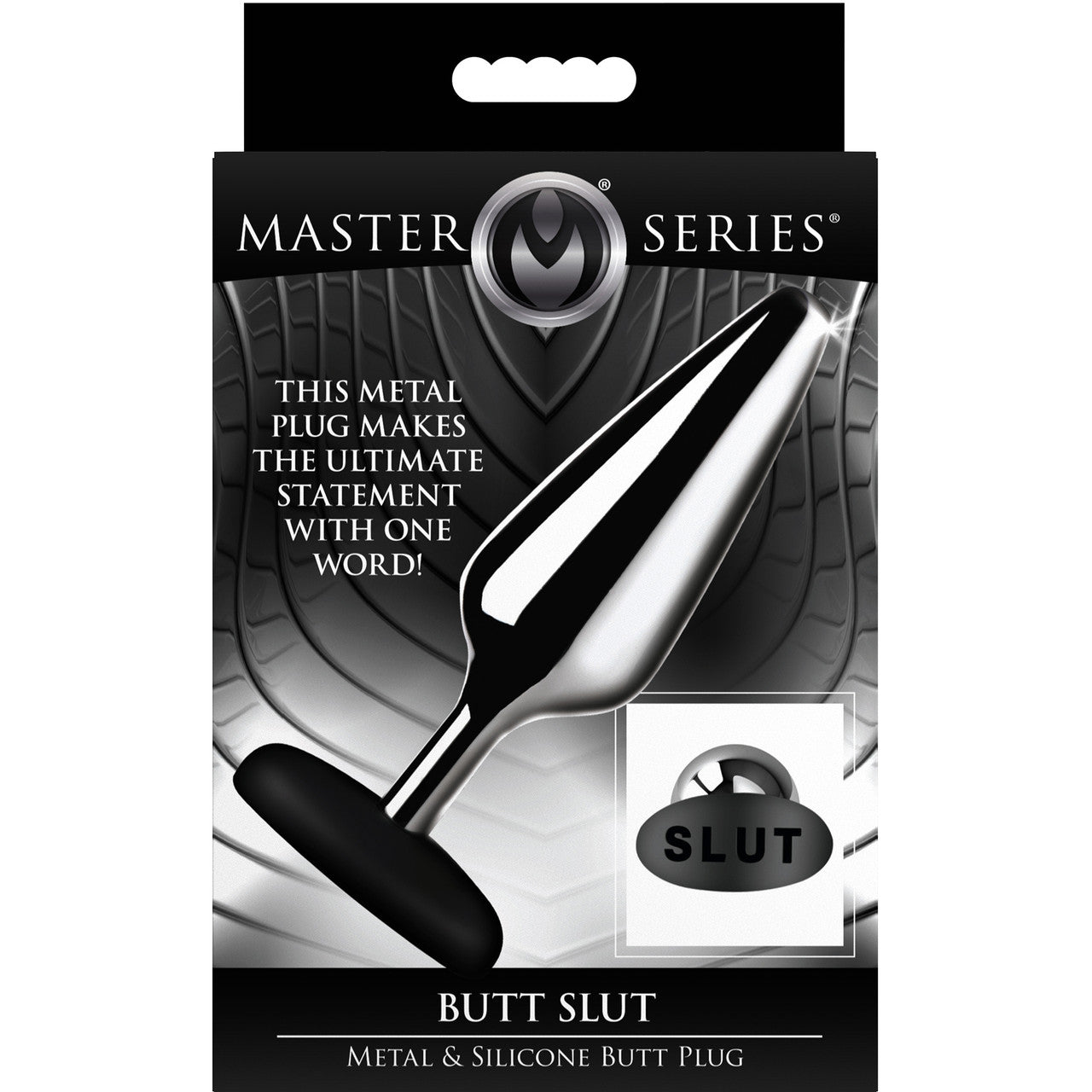 Master Series Butt Slut Metal & Silicone Butt Plug Master Series Butt Slut Metal & Silicone Butt Plug