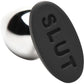 Master Series Butt Slut Metal & Silicone Butt Plug