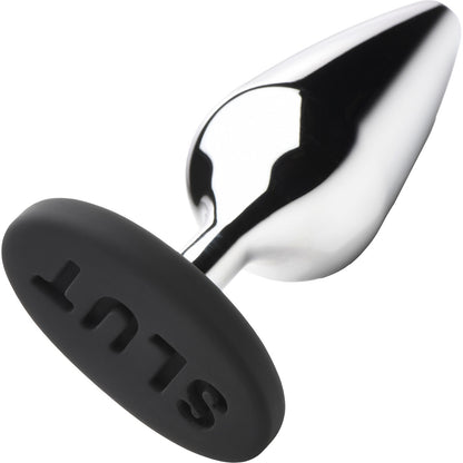 Master Series Butt Slut Metal & Silicone Butt Plug