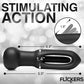 INMI Flickers Bum Flick Rechargeable Silicone Flicking & Vibrating Butt Plug With Remote - Black