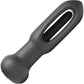 INMI Flickers Bum Flick Rechargeable Silicone Flicking & Vibrating Butt Plug With Remote - Black