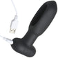 INMI Flickers Bum Flick Rechargeable Silicone Flicking & Vibrating Butt Plug With Remote - Black