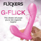 INMI Flickers G-Flick Rechargeable Silicone Flicking G-Spot Vibrator With Remote - Pink