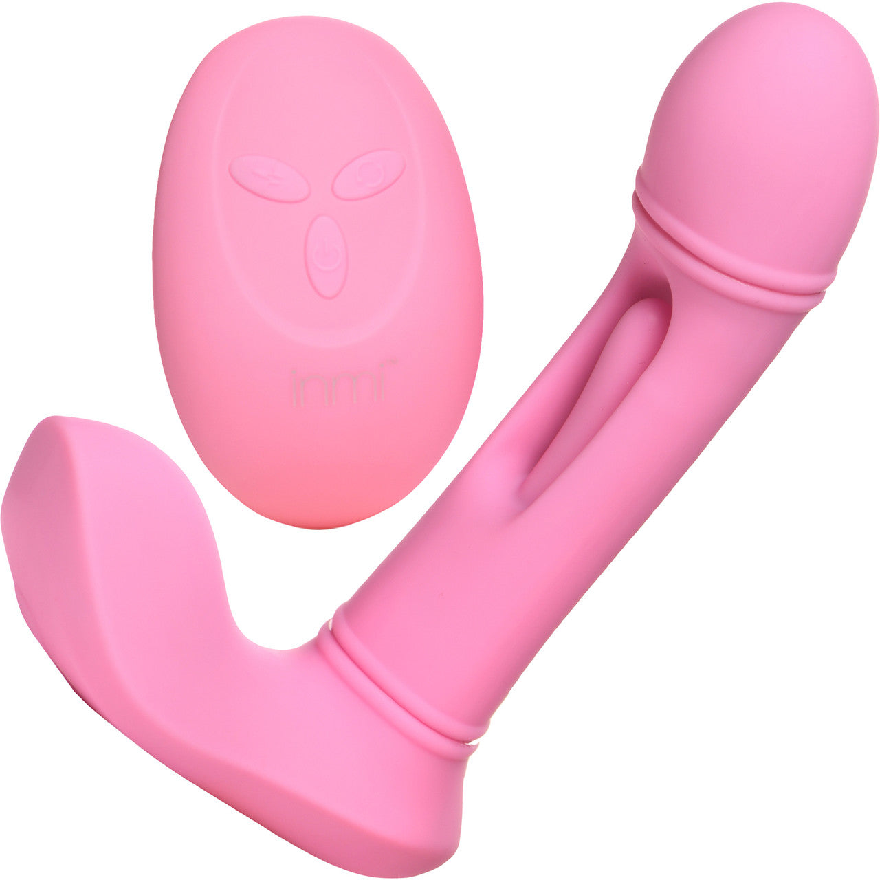 INMI Flickers G-Flick Rechargeable Silicone Flicking G-Spot Vibrator With Remote - Pink