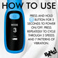 BANG! Digital Display Rechargeable Waterproof Silicone G-Spot Vibrator - Blue