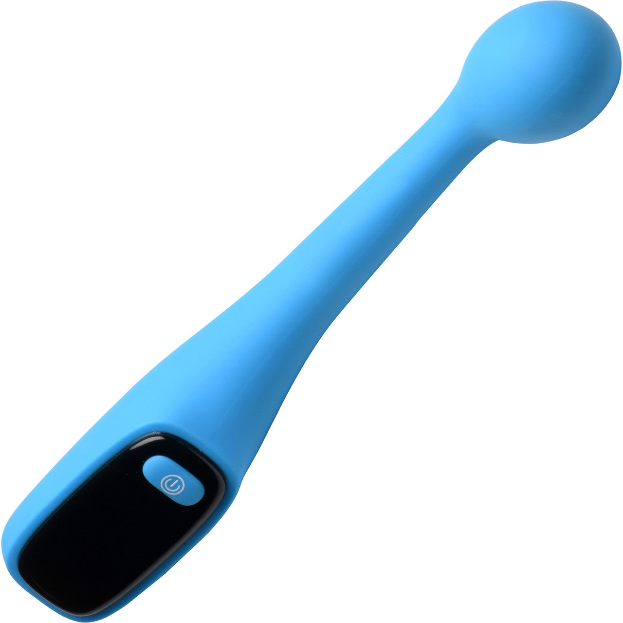 BANG! Digital Display Rechargeable Waterproof Silicone G-Spot Vibrator - Blue