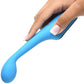 BANG! Digital Display Rechargeable Waterproof Silicone G-Spot Vibrator - Blue