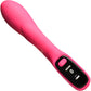 BANG! Digital Display Rechargeable Waterproof Silicone Dual Stimulation Vibrator - Pink