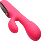 BANG! Digital Display Rechargeable Waterproof Silicone Dual Stimulation Vibrator - Pink