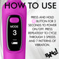 BANG! Digital Display Rechargeable Waterproof Silicone Wand Style Vibrator - Purple