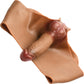 Master Series Hard-On Briefs Silicone Penis Panties With Posable Dildo - Caramel