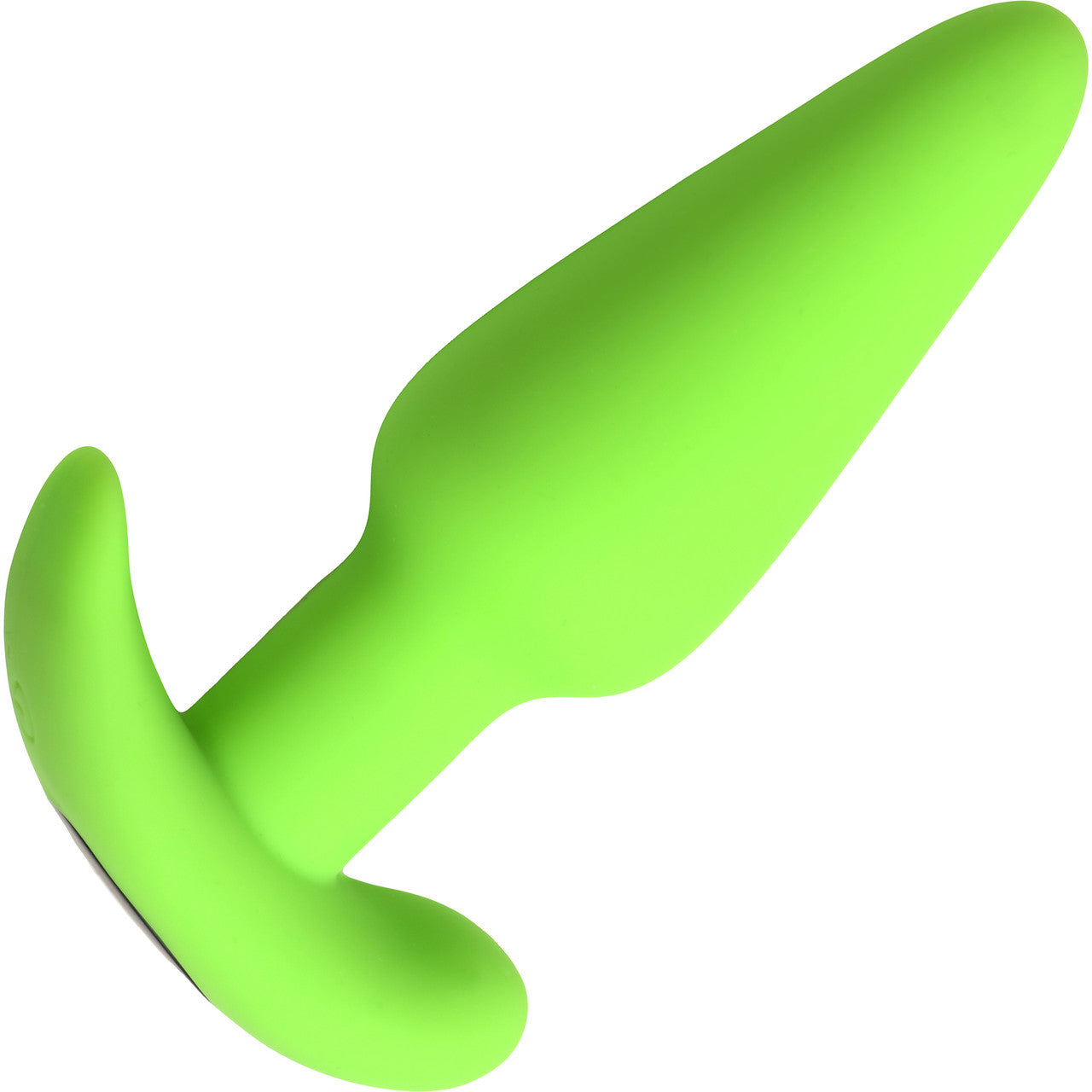 BANG! 21X Rechargeable Waterproof Vibrating Glow In The Dark Silicone Butt Plug With Remote - Green