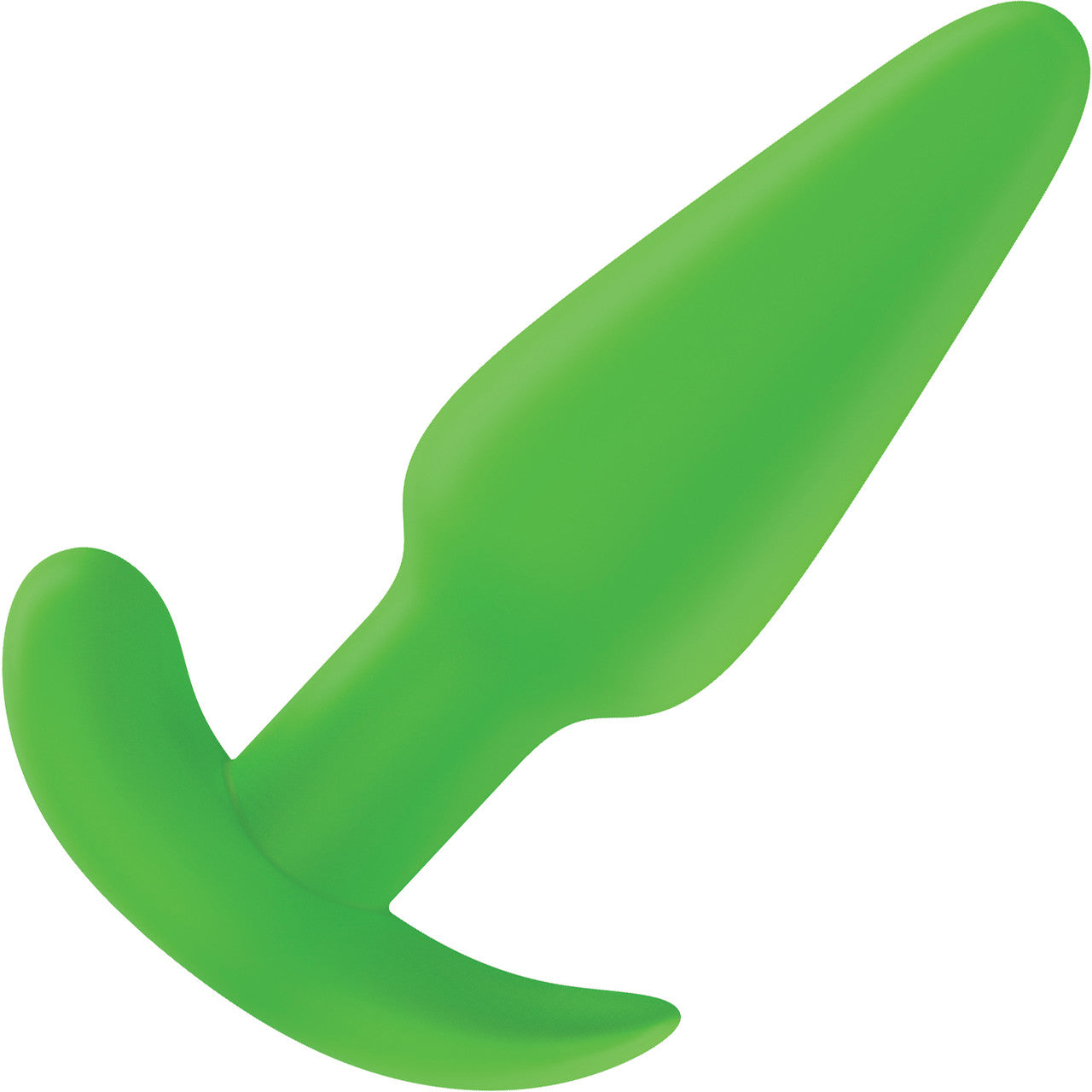 BANG! 21X Rechargeable Waterproof Vibrating Glow In The Dark Silicone Butt Plug With Remote - Green