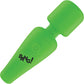 BANG! 10X Rechargeable Silicone Glow In The Dark Mini Wand Vibrator - Green