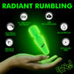 BANG! 10X Rechargeable Silicone Glow In The Dark Mini Wand Vibrator - Green