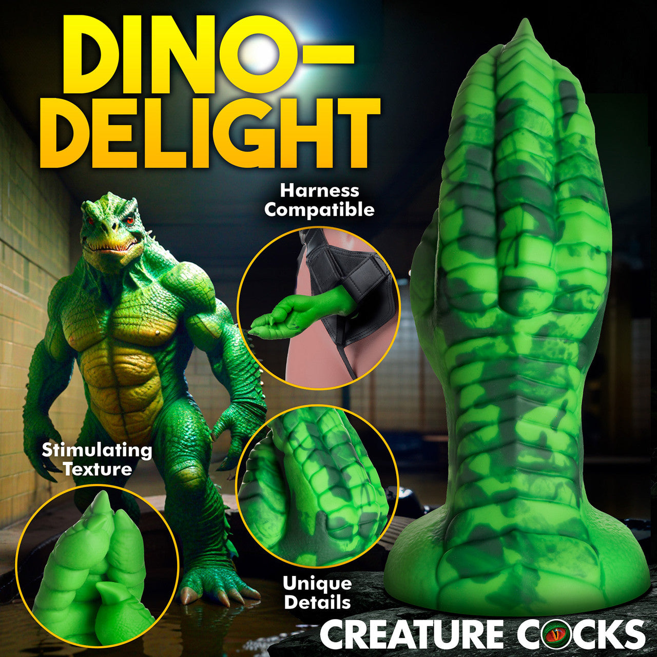 Raptor Claw 8.5" Fisting Silicone Suction Cup Dildo By Creature Cocks