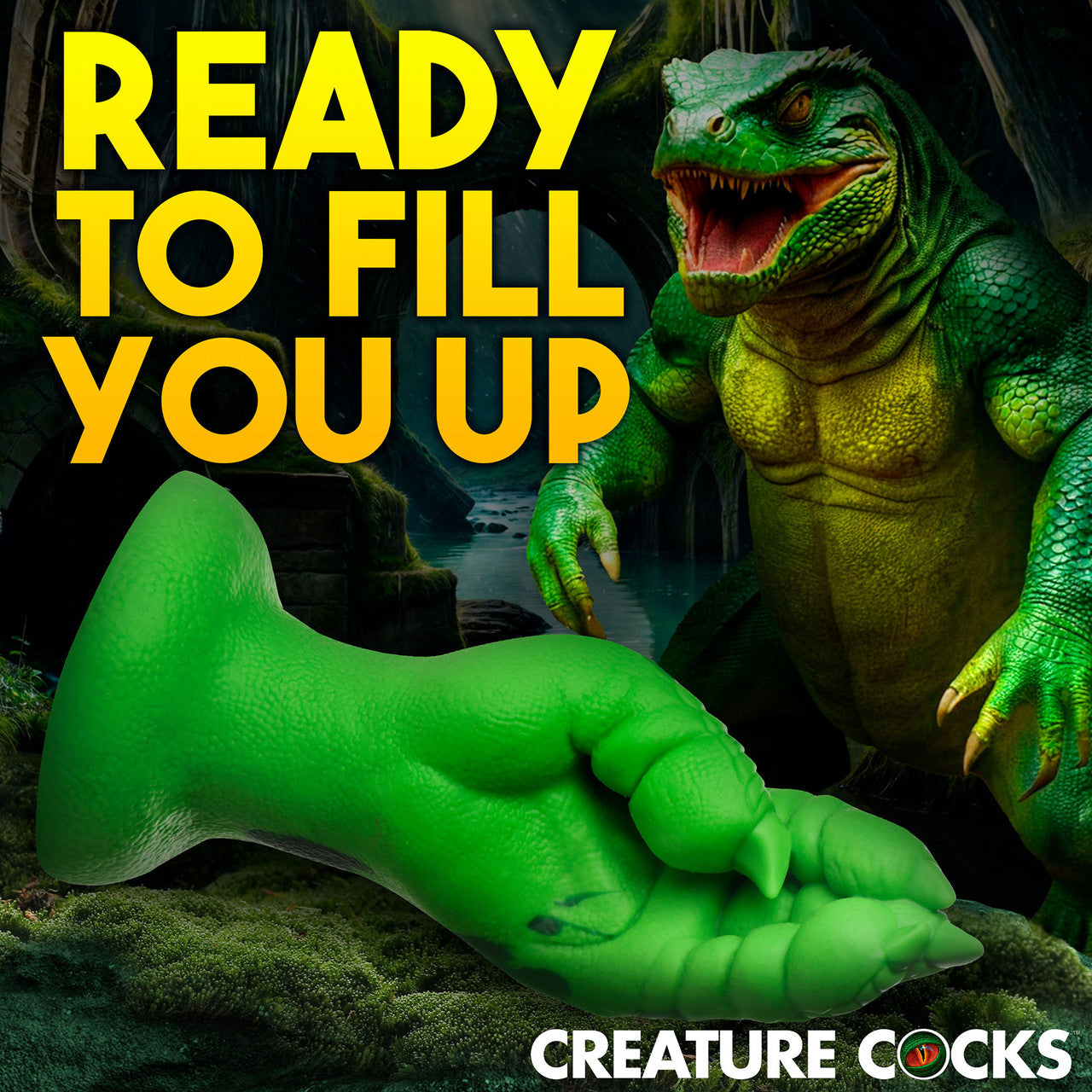 Raptor Claw 8.5" Fisting Silicone Suction Cup Dildo By Creature Cocks