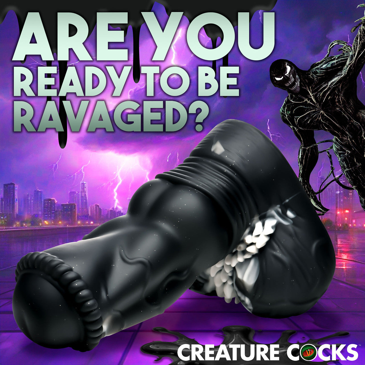 Venom 8" Silicone Suction Cup Dildo By Creature Cocks