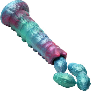 Galactic Breeder 8.75" Silicone Ovipositor Dildo With Eggs By Creature Cocks