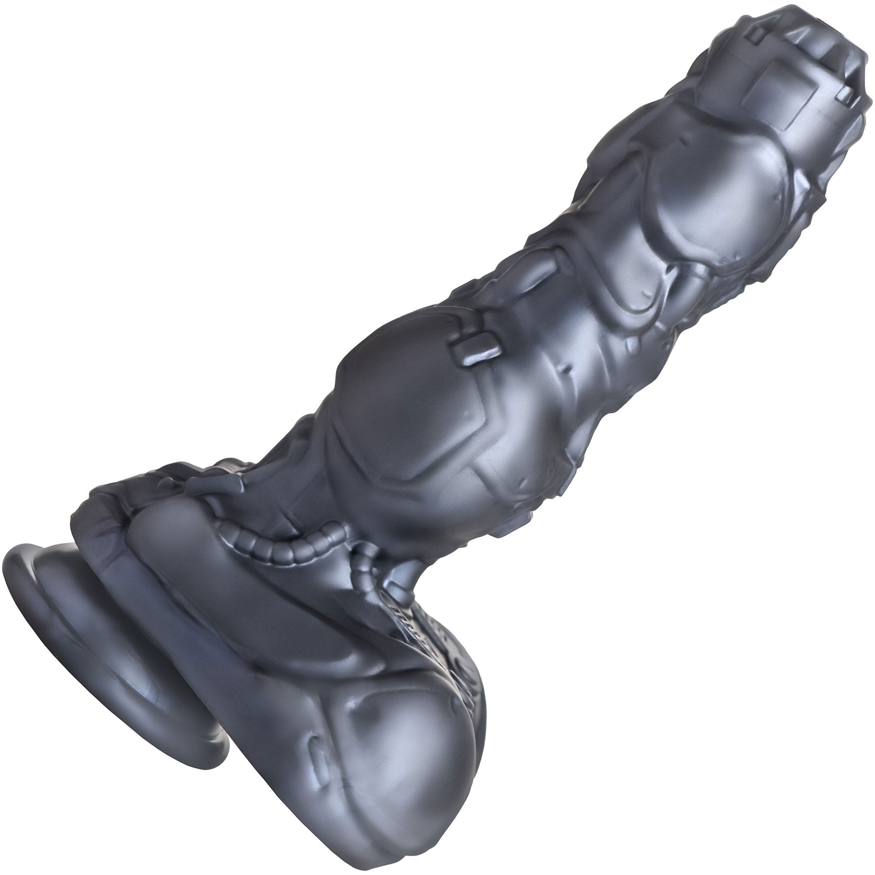 Cyborg 8.8" Thrusting & Vibrating Silicone Suction Cup Dildo With Remote By Creature Cocks Cyborg 8.8" Thrusting & Vibrating Silicone Suction Cup Dildo With Remote By Creature Cocks