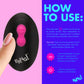 BANG! Rechargeable Rotating & Vibrating Silicone Butt Plug With Remote - Pink