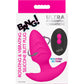 BANG! Rechargeable Rotating & Vibrating Silicone Butt Plug With Remote - Pink