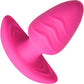 BANG! Rechargeable Rotating & Vibrating Silicone Butt Plug With Remote - Pink