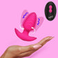 BANG! Rechargeable Rotating & Vibrating Silicone Butt Plug With Remote - Pink