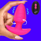 BANG! Rechargeable Rotating & Vibrating Silicone Butt Plug With Remote - Pink