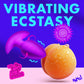 BANG! Rechargeable Rotating & Vibrating Silicone Butt Plug With Remote - Purple