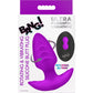 BANG! Rechargeable Rotating & Vibrating Silicone Butt Plug With Remote - Purple