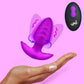 BANG! Rechargeable Rotating & Vibrating Silicone Butt Plug With Remote - Purple