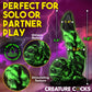 Glowzilla Glow-in-the-Dark 7.8" Silicone Suction Cup Dildo By Creature Cocks