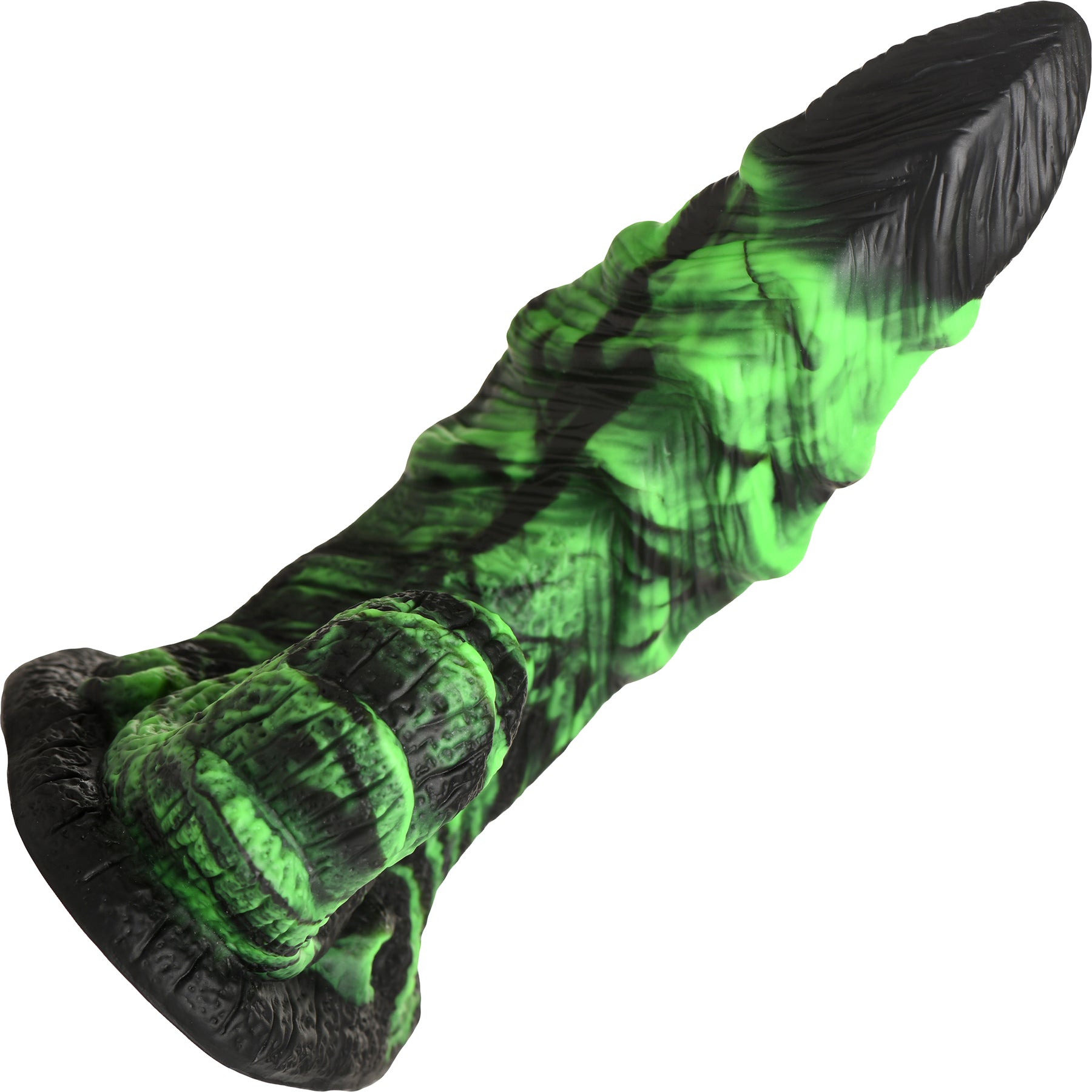 Glowzilla Glow-in-the-Dark Silicone Suction Cup Dildo By Creature Cocks