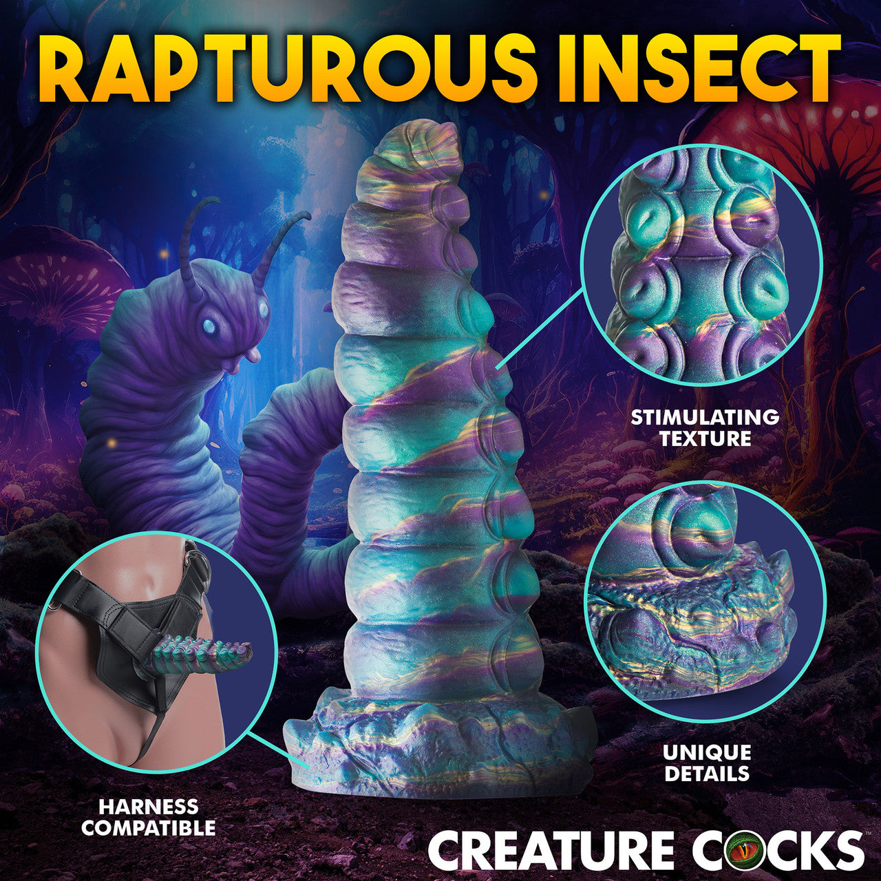 Chrysalis 7.75" Silicone Suction Cup Dildo By Creature Cocks