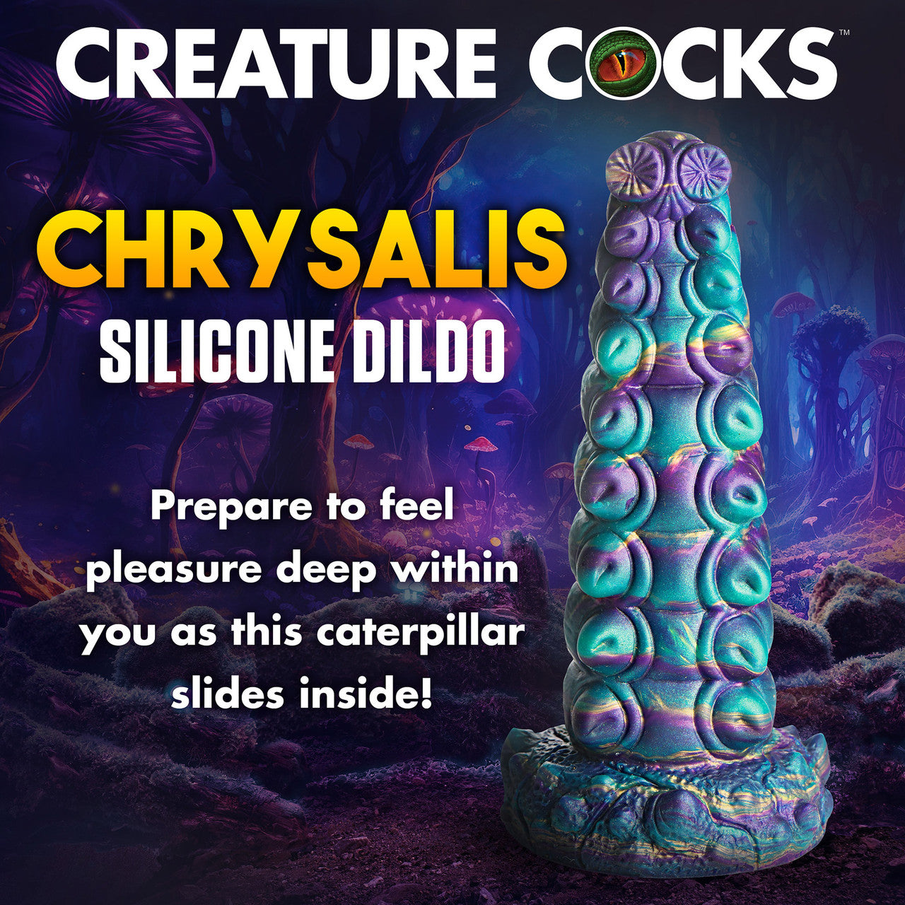 Chrysalis 7.75" Silicone Suction Cup Dildo By Creature Cocks