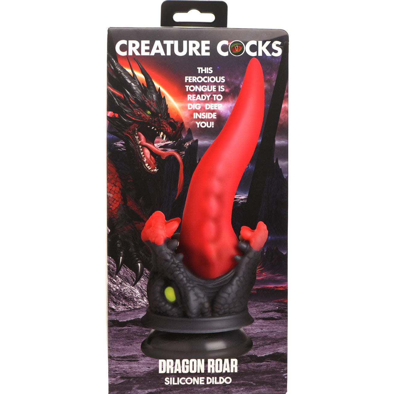 Dragon Roar 8.5" Silicone Suction Cup Dildo By Creature Cocks