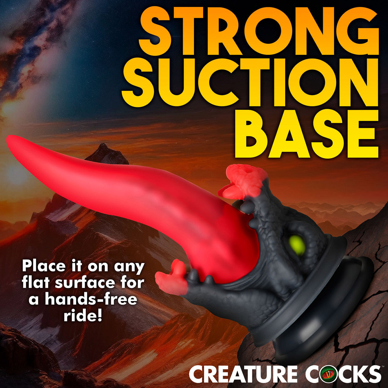 Dragon Roar 8.5" Silicone Suction Cup Dildo By Creature Cocks