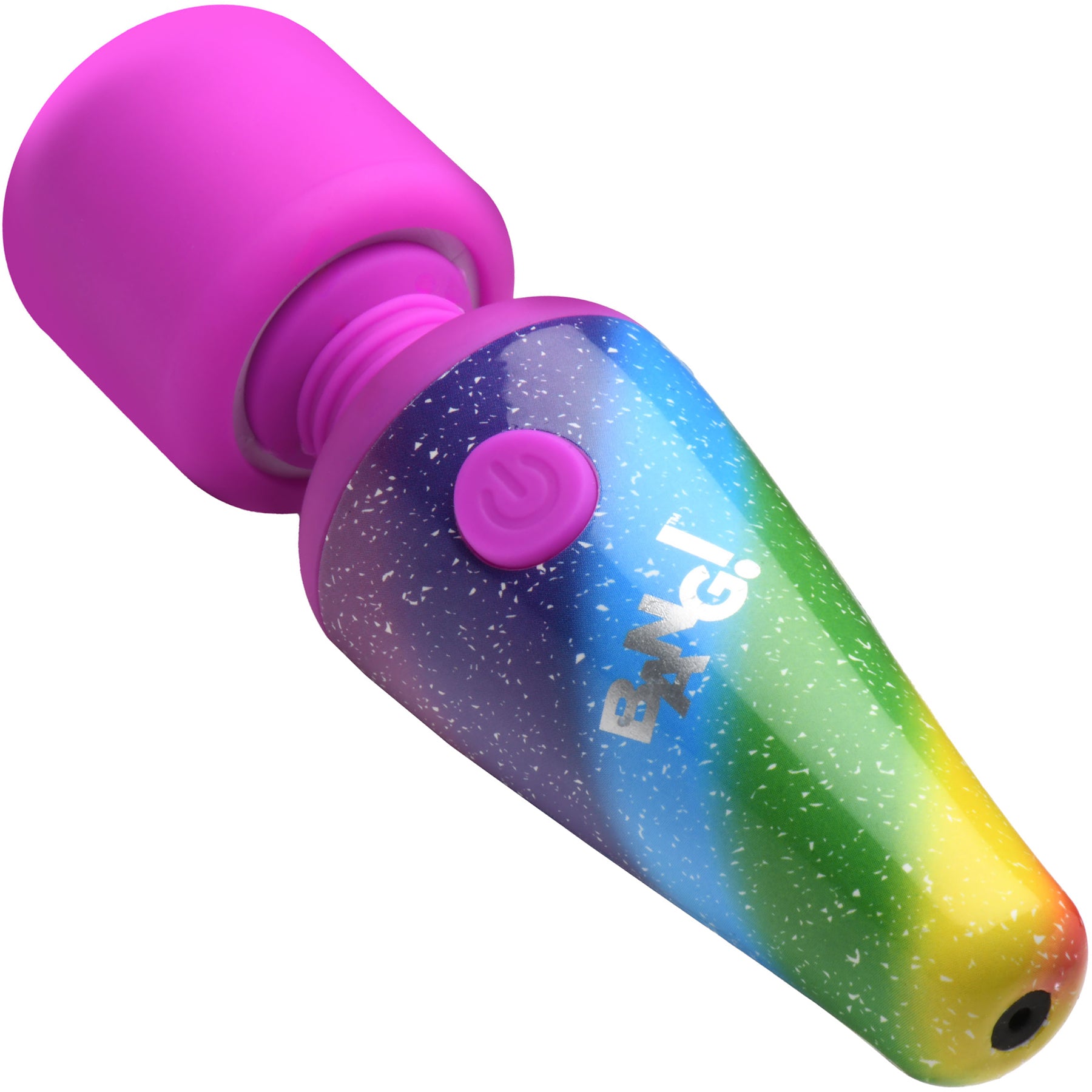 Bang! Rainbow Mini Wand Rechargeable Silicone Vibrator Bang! Rainbow Mini Wand Rechargeable Silicone Vibrator