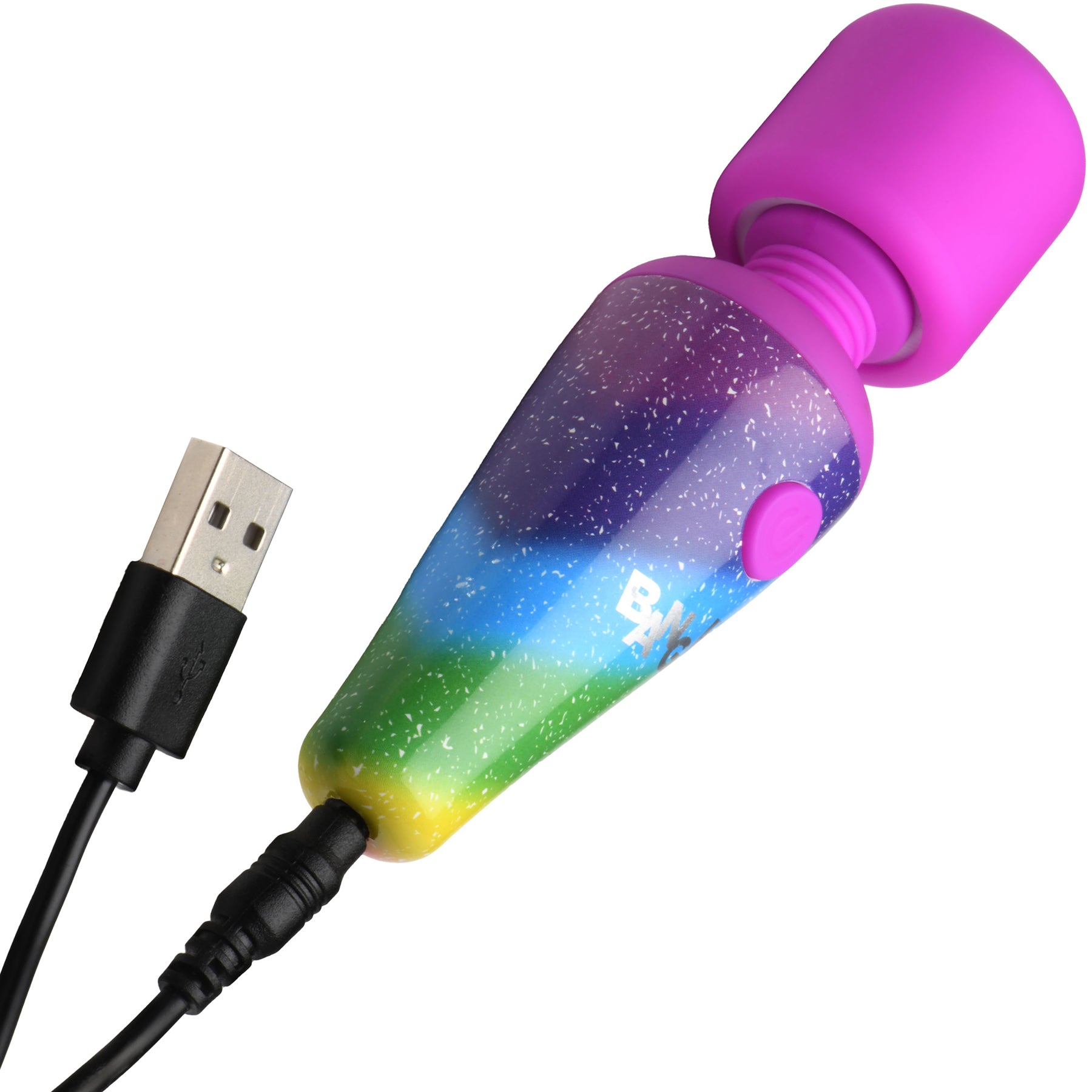 Bang! Rainbow Mini Wand Rechargeable Silicone Vibrator