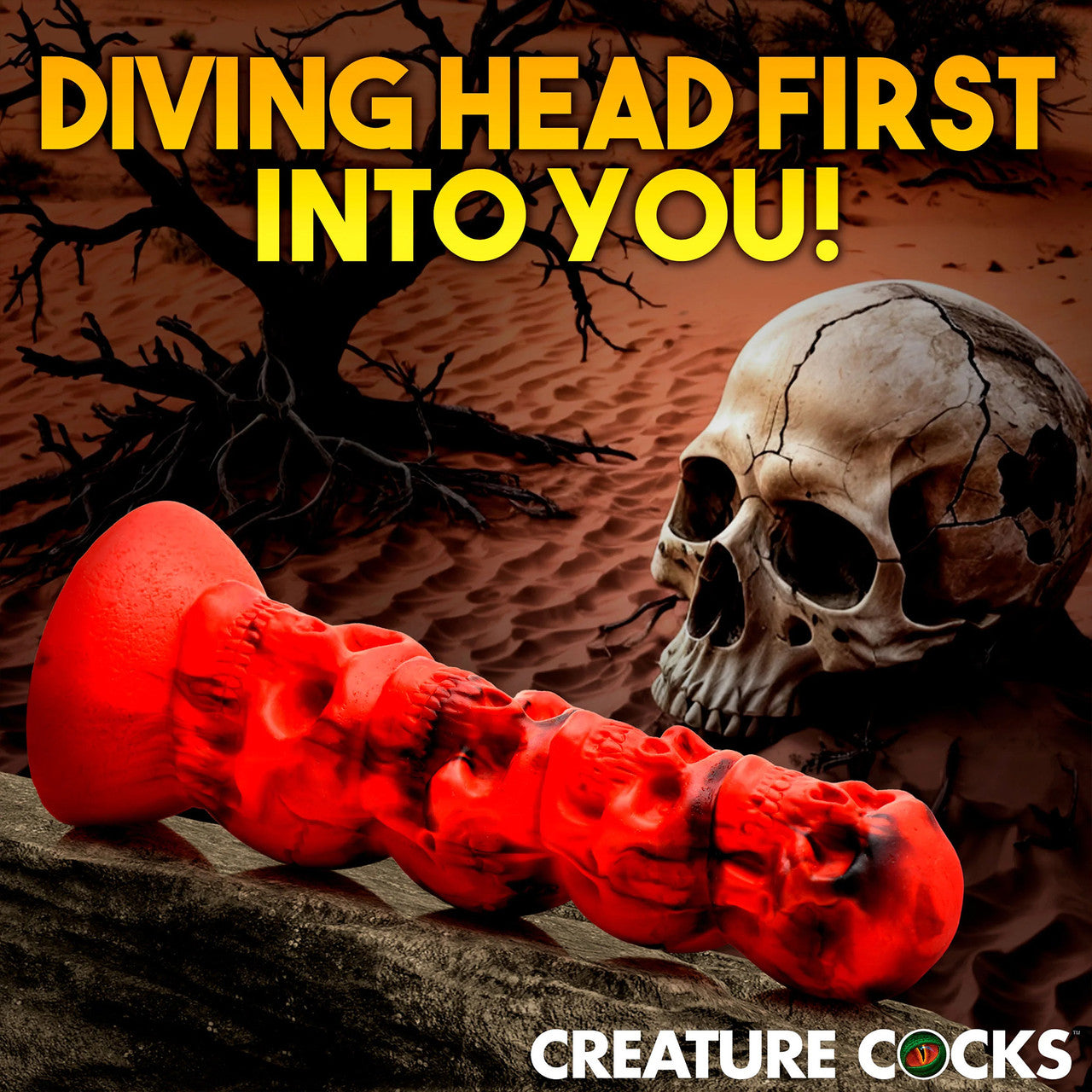 Doom 9.5" Silicone Suction Cup Dildo By Creature Cocks