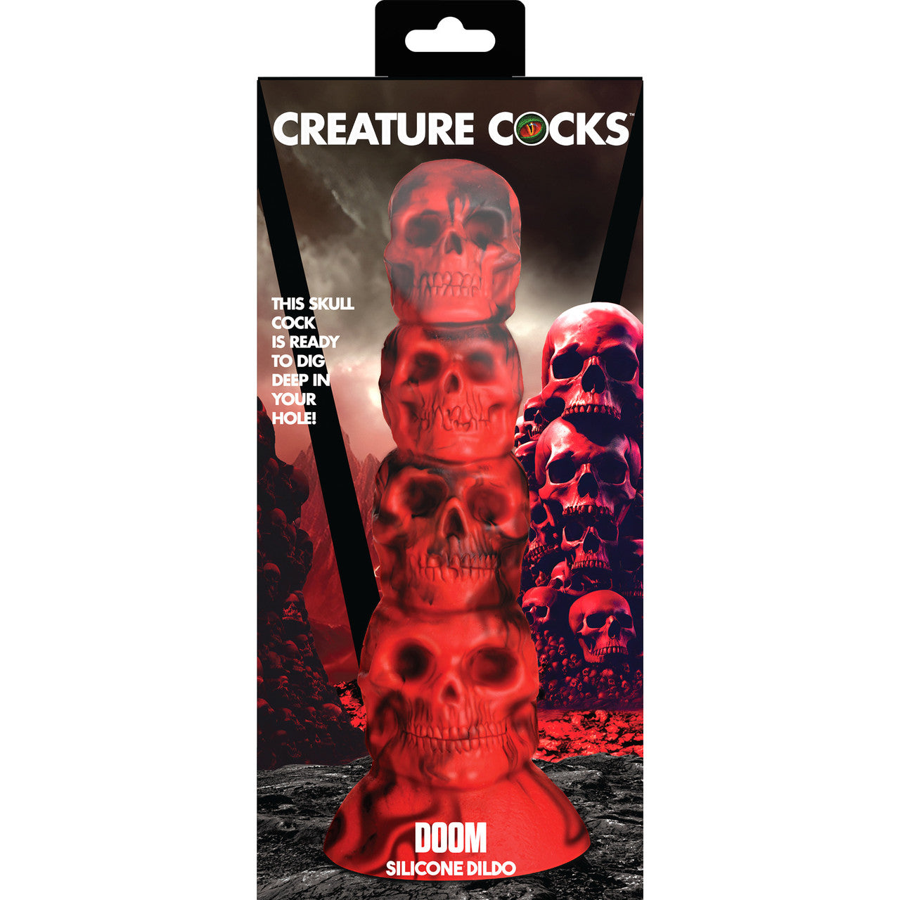 Doom 9.5" Silicone Suction Cup Dildo By Creature Cocks