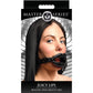 Master Series Juicy Lips Silicone Open Mouth Gag - Black