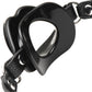 Master Series Juicy Lips Silicone Open Mouth Gag - Black